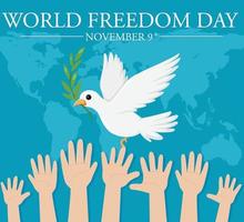 World Freedom Day Banner Design vector
