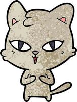 personaje de gato de dibujos animados vector