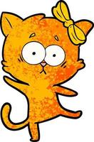 cartoon cat character vector