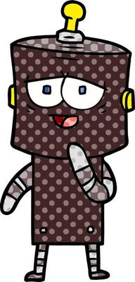 cartoon robot character