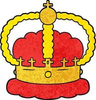 cartoon royal crown vector