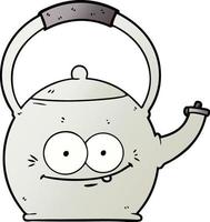 cartoon kettle character vector