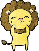 cartoon lion character vector