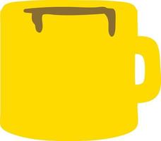 coffee mug flat art vector