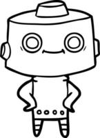 personaje de robot de dibujos animados vector