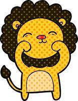 cartoon lion character vector