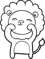 cartoon lion character vector