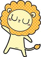 cartoon lion character vector