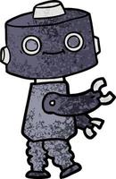 personaje de robot de dibujos animados vector