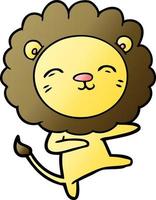 cartoon lion character vector