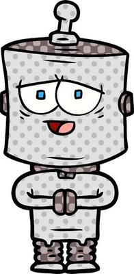 cartoon robot character