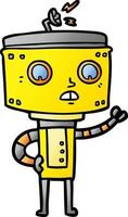 cartoon robot character vector