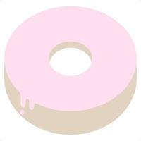 donut flat art vector