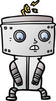 personaje de robot de dibujos animados vector