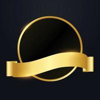 Golden Tag Elegant Style Vector with Black Background Perfect For Social Media Promotion, Tag Design and Flash Sale