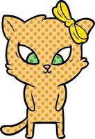 cartoon cat character vector