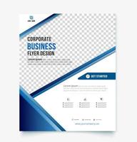 Corporate business flyer design template. vector