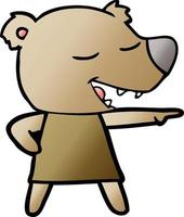 cartoon bear character vector