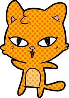 cartoon cat character vector