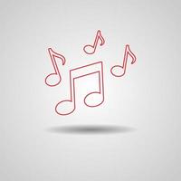 Music note vector template. Fit for banner, background, poster, advertising. Vector eps 10. Music festival template