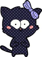 cartoon cat character vector