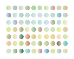 pastel linear gradient color pack circles collection for apps, ui, ux, web design,banner, etc. Pastel gradient pack vector