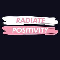 radiate your positivity vector