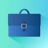 The briefcase icon.Flat icon for web design.Vector illustration. vector