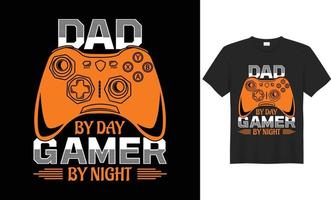 Vector based retro, vintage and typographic type gaming t-shirt design for game lover people.