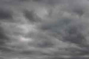 abstract full-frame background of overcast sky with solid cover of grey clouds