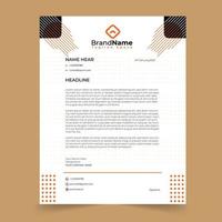 Professional creative letterhead template design for your business vector