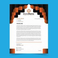 Professional creative letterhead template design for your business vector