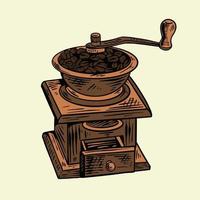 Vintage Coffee Grill Illustration vector