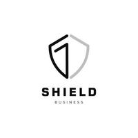 Initial Letter GD Shield Icon Logo Design Template vector