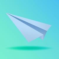 Paper airplane icon .Flat icon for web design.Vector illustration. vector