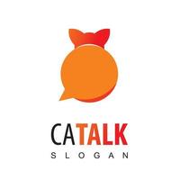 Cat Talk, Pet Consulting Logo vector