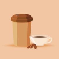 Coffee set .Flat icon for web design.Vector illustration. vector