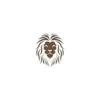 ilustración de diseño de logotipo de icono de león vector