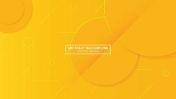 Abstract modern background yellow with circle shadow decoration vector