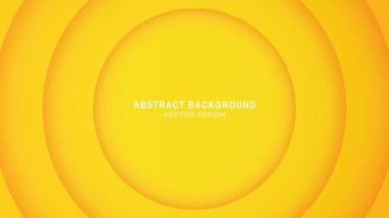 Abstract modern background yellow with circle shadow decoration vector