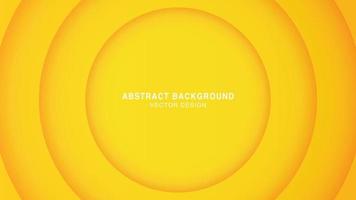 Abstract modern background yellow with circle shadow decoration vector