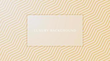 Abstract luxury light brown background with golden lines element and 3d paper cut vector