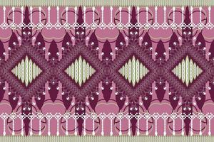 Abstract geometric background pattern design, blouse pattern, carpet pattern, Asian retro style. vector
