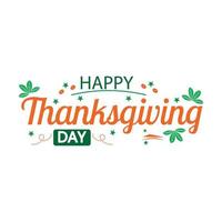 Happy Thanksgiving day vector design Illustration