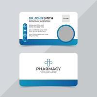 Modern medical healthcare doctor business card template design vector