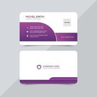 Corporate elegant modern business card design template with golden color vector