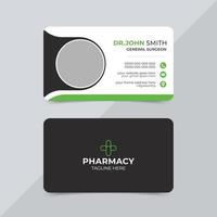 Modern medical healthcare doctor business card template design vector
