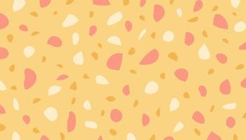 Terrazzo background abstract yellow and pink simple vector illustration