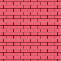 Vector seamless pattern of red brick wall for websites, textile, wrappers, wallpapers