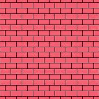 Vector seamless pattern of red brick wall for websites, textile, wrappers, wallpapers